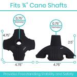 Vive Quad Cane Tip for Stable Walking Support