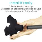 Vive Quad Cane Tip for Stable Walking Support