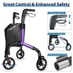 Lightweight Foldable 3 Wheel Walker for Seniors