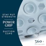 Power Grip Bathtub Safety Mat in Gray