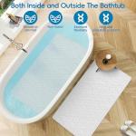 Non-Slip Rubber Bathtub Mat with Suction Cups