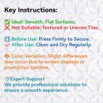 Non-Slip Rubber Bathtub Mat with Suction Cups