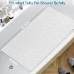 Non-Slip Rubber Bathtub Mat with Suction Cups
