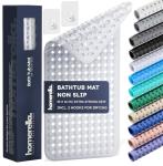 Homerella Non-Slip Bathtub Mat with Drying Hooks