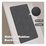 Non-Slip Quick-Dry Bath Mat - Dark Grey