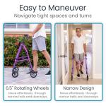 Vive Mobility Lightweight Folding Walker for Seniors