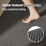 Non-Slip Washable Bath Mat, Dark Grey 16"x24