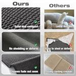 Non-Slip Washable Bath Mat, Dark Grey 16"x24