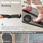 Non-Slip Washable Bath Mat, Dark Grey 16"x24