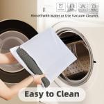 Non-Slip Washable Bath Mat, Dark Grey 16"x24