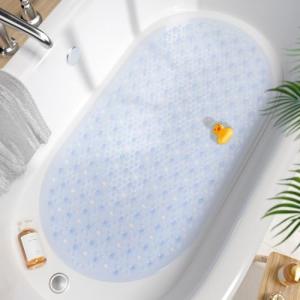 Non-Slip Bath Mat with Suction Cups - 27x15 Inch