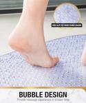 Non-Slip Bath Mat with Suction Cups - 27x15 Inch