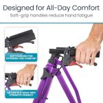 Vive Mobility Lightweight Folding Walker for Seniors