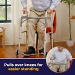 Drive Medical Folding Walker with Wheels for Seniors