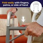 Drive Medical Folding Walker with Wheels for Seniors