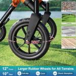 MAXWALK Foldable Rollator Walker for Seniors