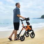 MAXWALK Foldable Rollator Walker for Seniors