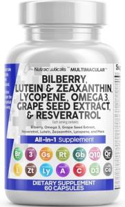 Eye Care Vitamins with Bilberry, Lutein, and Zeaxanthin