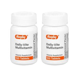 Rugby Daily-Vite Multivitamins - 100 Tablets (2 Pack)