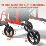 VEVOR 2-in-1 Rollator Walker and Transport Chair
