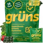 Gruns Super Greens Multivitamin Gummies for Seniors