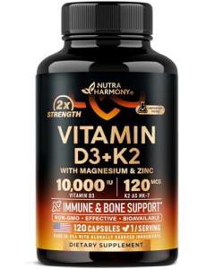 Vitamin D3 K2 for Immune and Bone Health