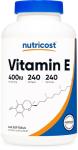 Nutricost Vitamin E 400 IU Softgel Capsules