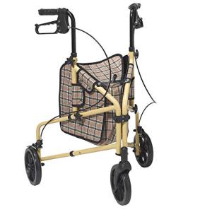 Winnie Lite Supreme Rollator Walker - Tan Plaid