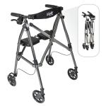 Lightweight Folding Rollator Walker with Seat for Seniors