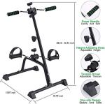 Adjustable Pedal Exerciser for Seniors' Total Body Fitness