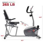 Smart Magnetic Recumbent Exercise Bike for Seniors