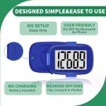 Simple 3D Pedometer Step Counter for Seniors