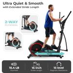 Sunny Health & Fitness Heavy-Duty Elliptical for Seniors