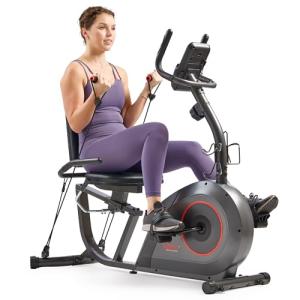 Sunny Health Smart Recumbent Bike for Seniors