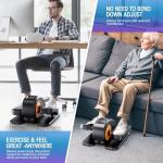 Under Desk Elliptical for Seniors with Remote Control