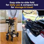 Lightweight Compact Folding Rollator for Seniors