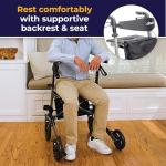 Lightweight Compact Folding Rollator for Seniors