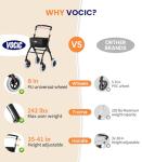 Compact Rollator Walker for Small Spaces