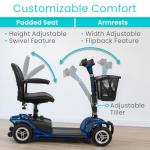 Vive 4 Wheel Electric Mobility Scooter for Seniors