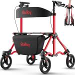 Lightweight Rollator Walker with Extra-Wide Seat