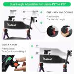 Rollator Walker with Seat for Seniors - Purple