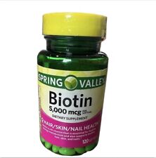 Spring Valley Biotin 5,000 mcg Softgels, 120 Count