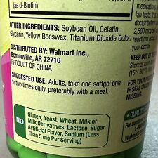 Spring Valley Biotin 5,000 mcg Softgels, 120 Count