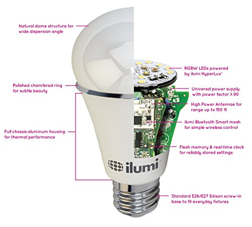 ilumi Bluetooth Smart LED Bulb - Color-Changing Light