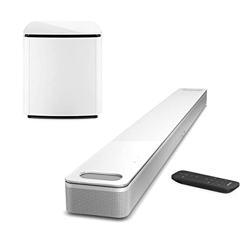 Bose White Smart Soundbar 900 & Bass Module 700