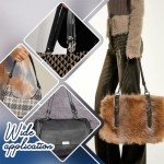 Black Leather Replacement Bag Straps - 2 Pieces