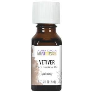 Aura Cacia Vetiver Essential Oil 0.5 fl. oz
