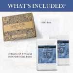 10 LBS Goat Milk Soap Base - Easy Melt & Pour