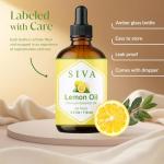 Pure Lemon Essential Oil - 4 Fl Oz with Dropper
