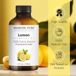 Pure Lemon Essential Oil with Glass Dropper 4 Fl Oz